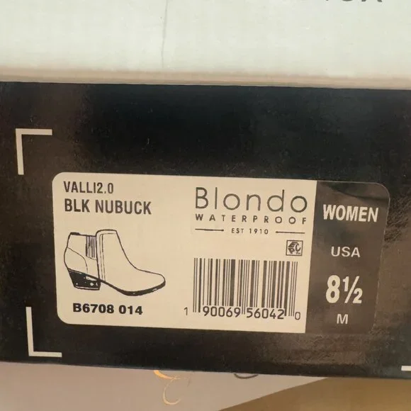 Blondo Womens Valli 2.0 Bootie Black Nubuck Size 8.5 M